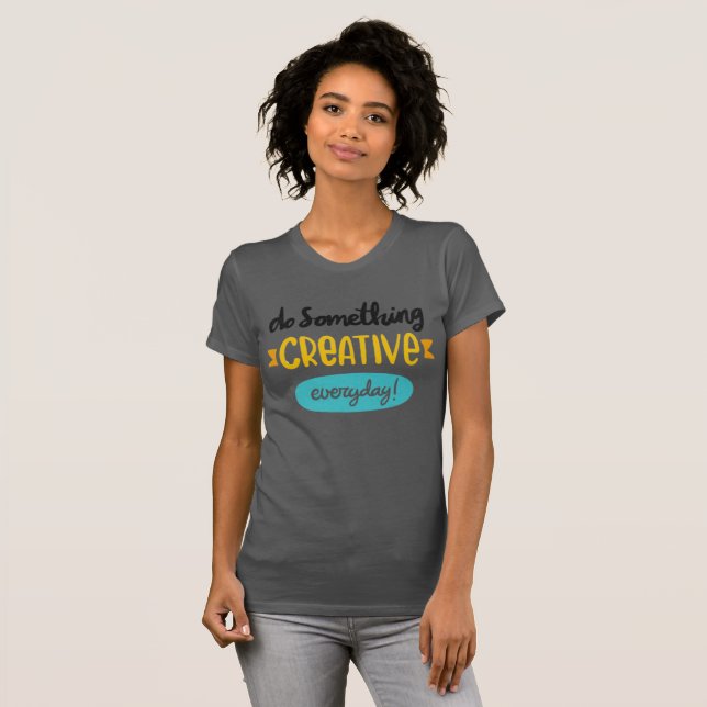 Do Something Creative - Retro Tee (Front Full)