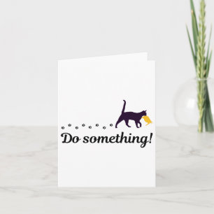 Do Something Funny Cat Trump Hair Presidential Ele Card