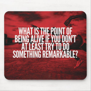 Do Something Remarkable - Workout Motivational Mouse Mat
