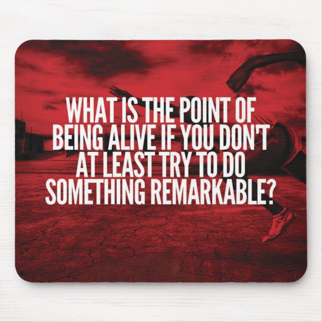 Do Something Remarkable - Workout Motivational Mouse Mat (Front)