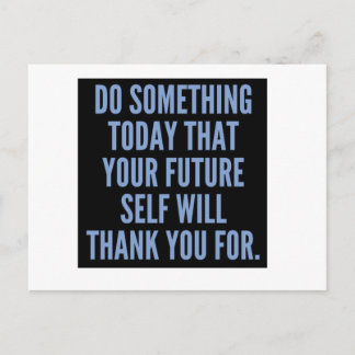Do something today postcard