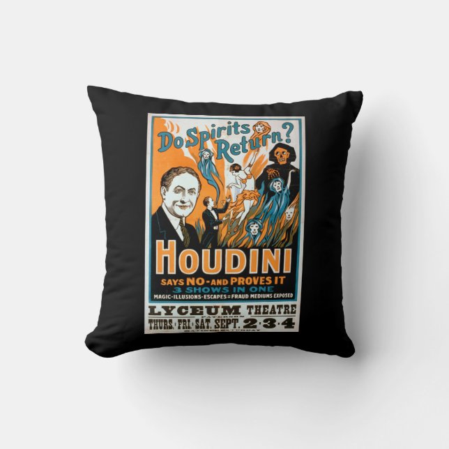 Do Spirits Return? Houdini Says NO - Proves It Cushion (Front)