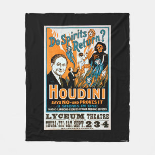Do Spirits Return? Houdini Says NO - Proves It Fleece Blanket