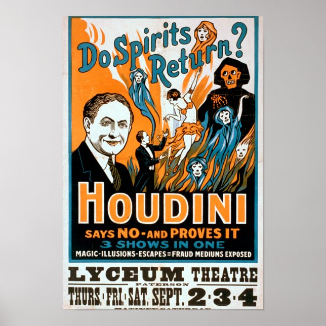 Do Spirits Return? Houdini Says NO - Proves It Poster (Front)