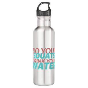 Do Squats Drink Water 710 Ml Water Bottle