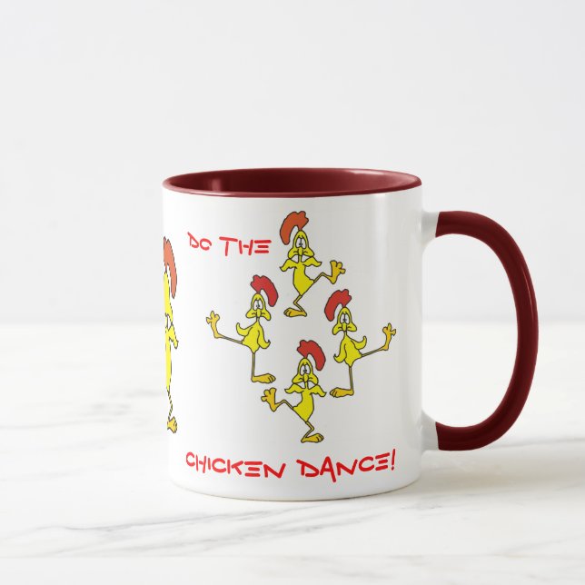 DO THE CHICKEN DANCE!  by SHARON SHARPE Mug (Right)