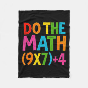 Do The Math 67 Meme 6 7 Funny Six Seven Fleece Blanket