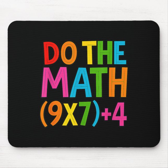 Do The Math 67 Meme 6 7 Funny Six Seven  Mouse Mat (Front)