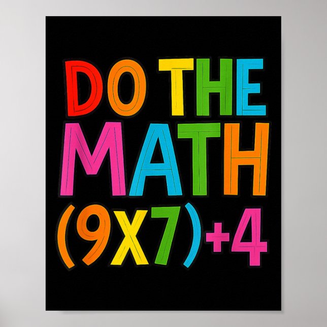 Do The Math 67 Meme 6 7 Funny Six Seven  Poster (Front)