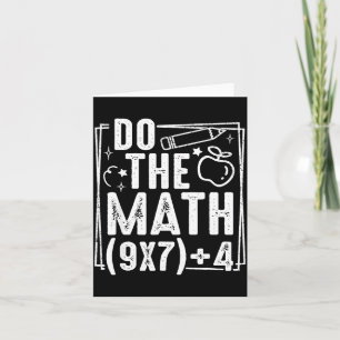 Do The Math 67 Meme 6 7 Funny Six Seven Women Card
