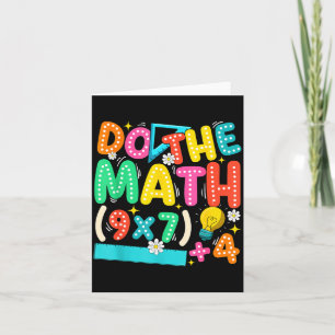 Do The Math 67 Meme Funny Six Seven Teacher Card