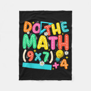 Do The Math 67 Meme Funny Six Seven Teacher  Fleece Blanket