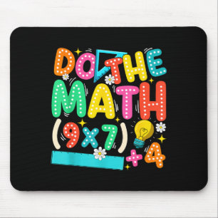 Do The Math 67 Meme Funny Six Seven Teacher Mouse Mat