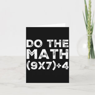 Do The Math 67 Meme Funny Six Seven Teacher Studen Card
