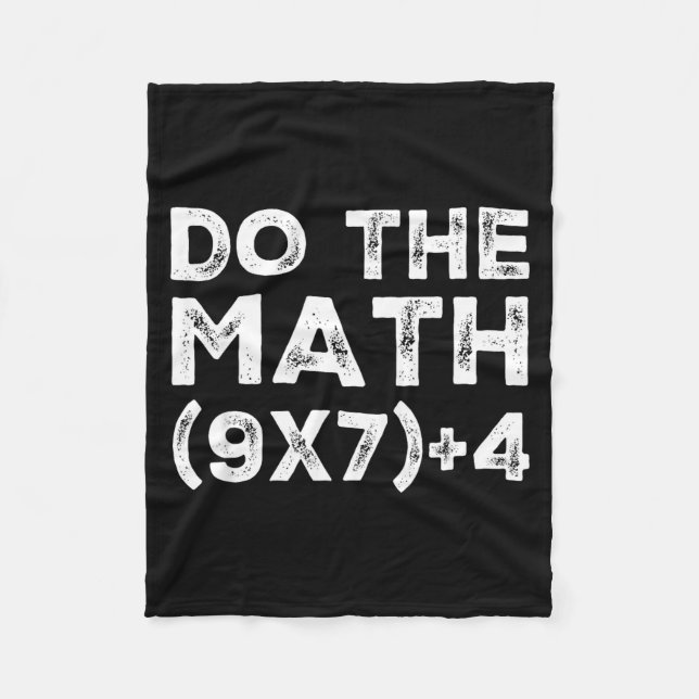 Do The Math 67 Meme Funny Six Seven Teacher Studen Fleece Blanket (Front)