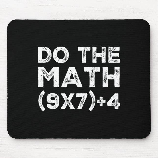 Do The Math 67 Meme Funny Six Seven Teacher Studen Mouse Mat (Front)