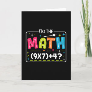 Do The Math 67 Meme Match Teacher Funny  Card