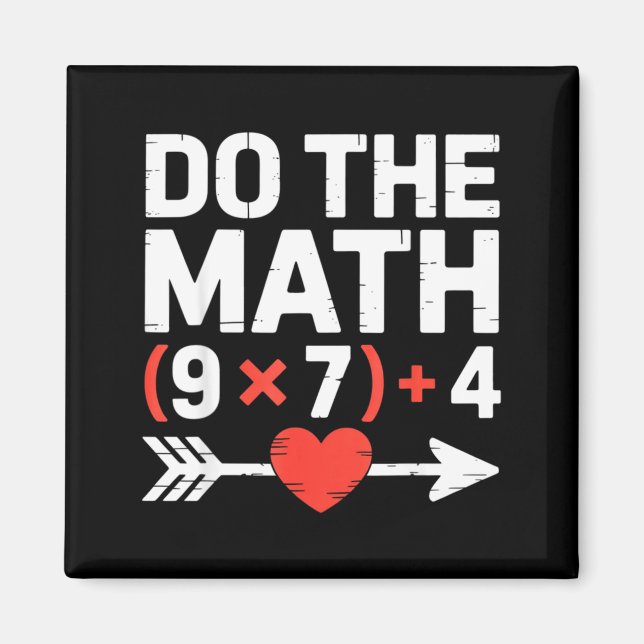 Do The Math 67 Valentine’s Day Six Seven Hearts 6- Magnet (Front)