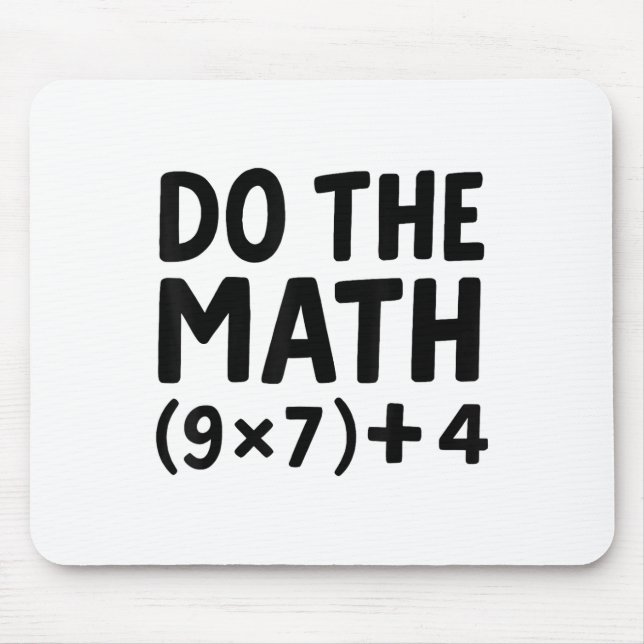 Do The Math Equation Thanksgiving Teacher 67 Six S Mouse Mat (Front)