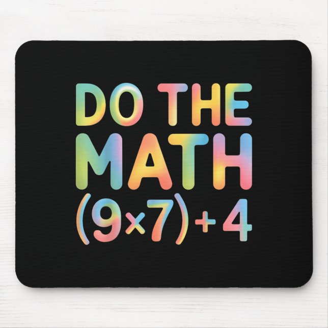 Do The Math Equation Thanksgiving Teacher 67 Six S Mouse Mat (Front)