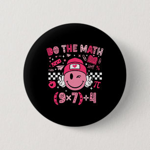 Do The Math Six Seven 76 Meme Valentine's Day Math 6 Cm Round Badge