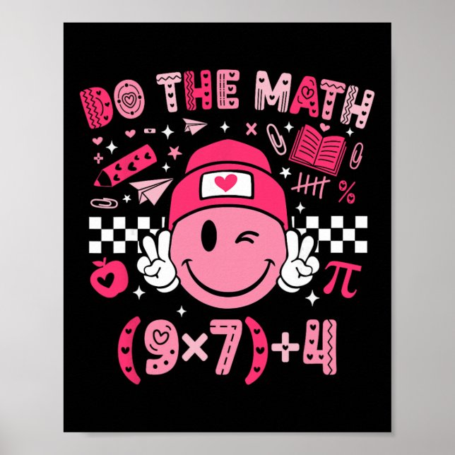 Do The Math Six Seven 76 Meme Valentine's Day Math Poster (Front)