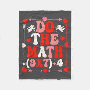 Do The Math Teacher 67 Meme Six Seven Valentine's Fleece Blanket