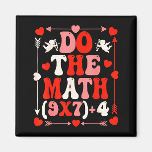 Do The Math Teacher 67 Meme Six Seven Valentine's  Magnet
