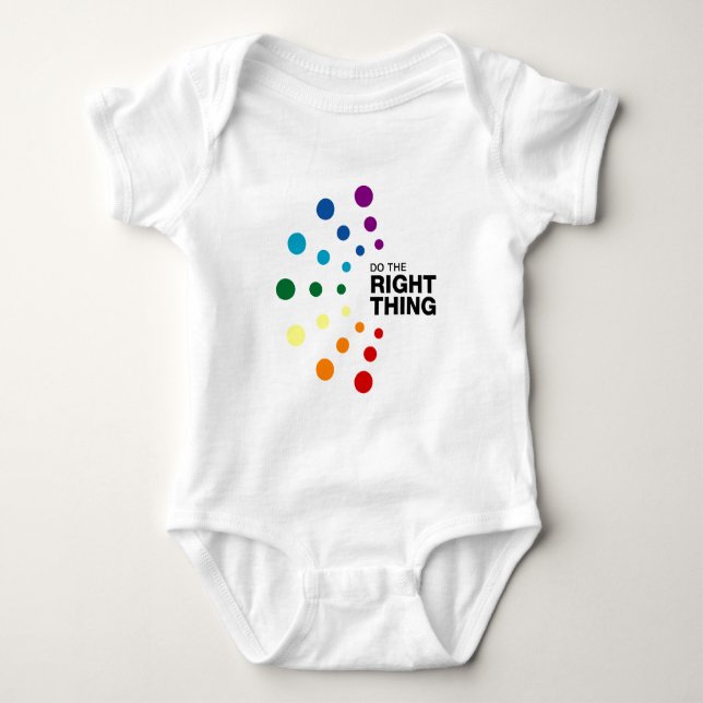 Do The Right Thing (02) Baby Bodysuit (Front)