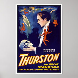 Do the Spirits Come Back?, 1914. Vintage Magician Poster