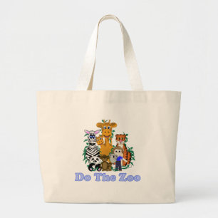 Do The Zoo Large Tote Bag
