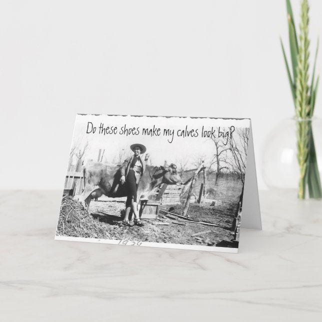 Do these shoes make my calves look big? card (Front)