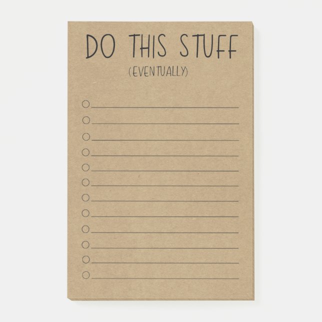 Do This Stuff Eventually Post-it Notes (Front)