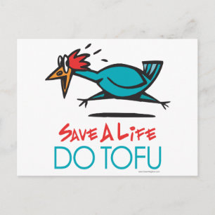 Do Tofu Vegan Vegetarian Postcard