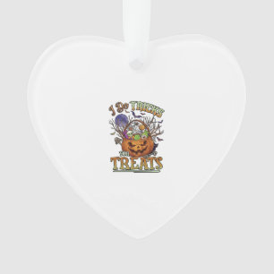 Do Tricks Treats Halloween Pumpkin Basket Candy Sk Ornament