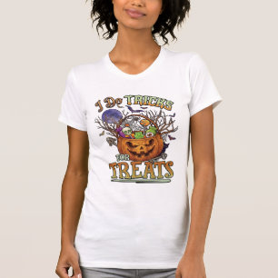 Do Tricks Treats Halloween Pumpkin Basket Candy Sk T-Shirt