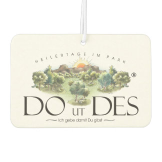 DO UT OF THE logo as an air freshener