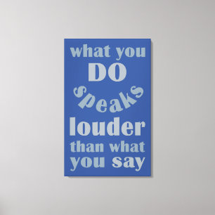Do vs. Say custom canvas print