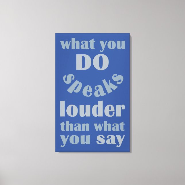 Do vs. Say custom canvas print (Front)