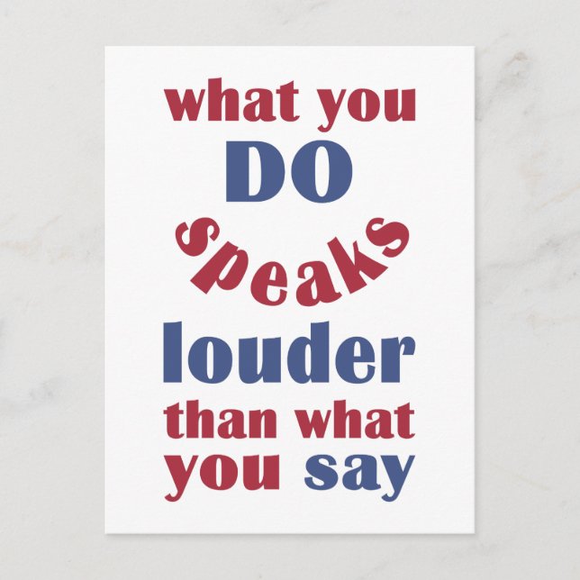 Do vs. Say postcard (Front)