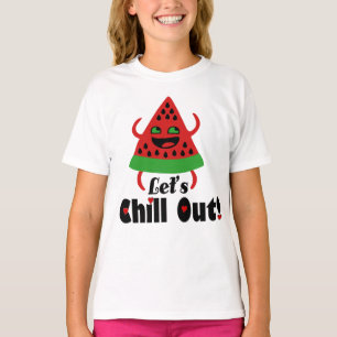 ❤️🍉😋Do Watermelon Dance & Chill Girls' Basic  T-Shirt