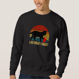 Do What I Want Black Cat Red Cup Sweatshirt