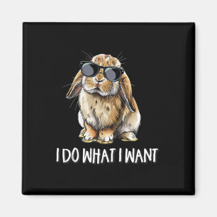 Do What I Want Mini Holland Lop Bunny Rabbit Lover Magnet