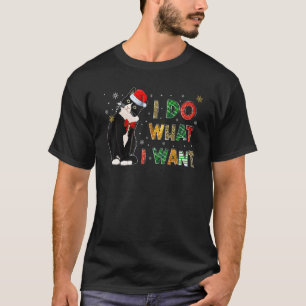 Do What I Want Tuxedo Cat Mum Cute Graphic T-Shirt