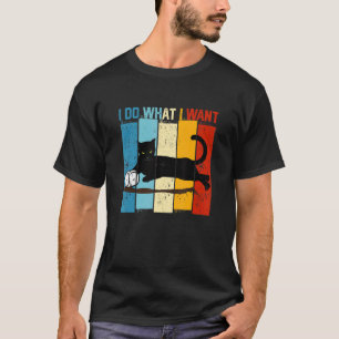 Do What I Want Vintage Black Cat Coffee Cup My Cat T-Shirt