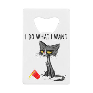 Do What I Want Vintage Black Cat Red Cup Funny