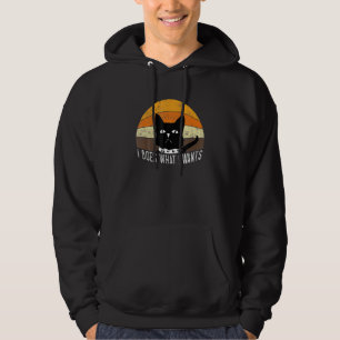 Do What I Want Vintage Black Cat Red Cup  My Cat 6 Hoodie
