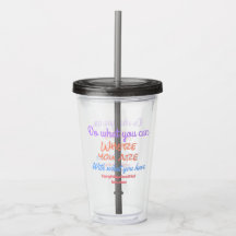 Do What You Can Inspirational Colourful Tumbler