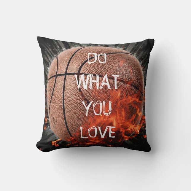 Do What You Love - Basketball Cushion (Front)