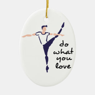 Do What You Love Ceramic Tree Decoration